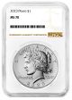 2023 Peace Silver Dollar Uncirculated MS-70 by NGC